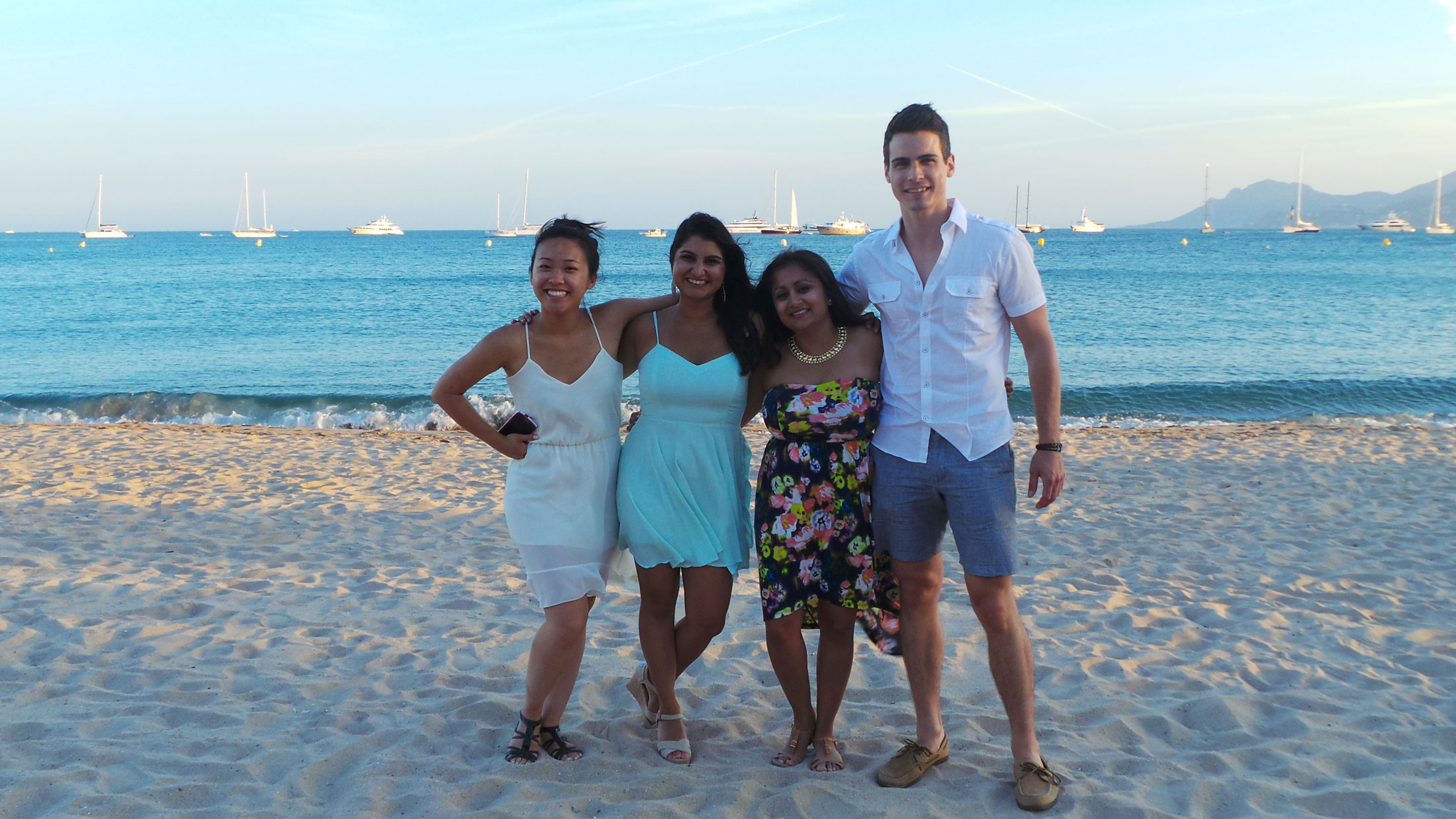 Michelle Yee, Sahar Jamal, Gemma Gadher and Steven MacLean in Cannes